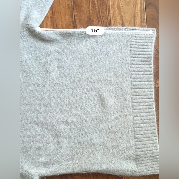 J.O.A Cold Shoulder Gray Sweater - Picture 6 of 11